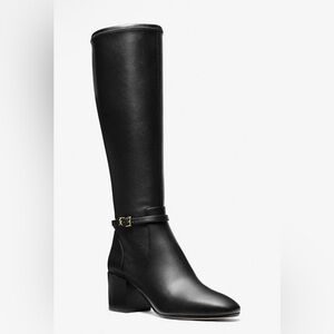 Michael Kors Black Leather Knee-High Boots